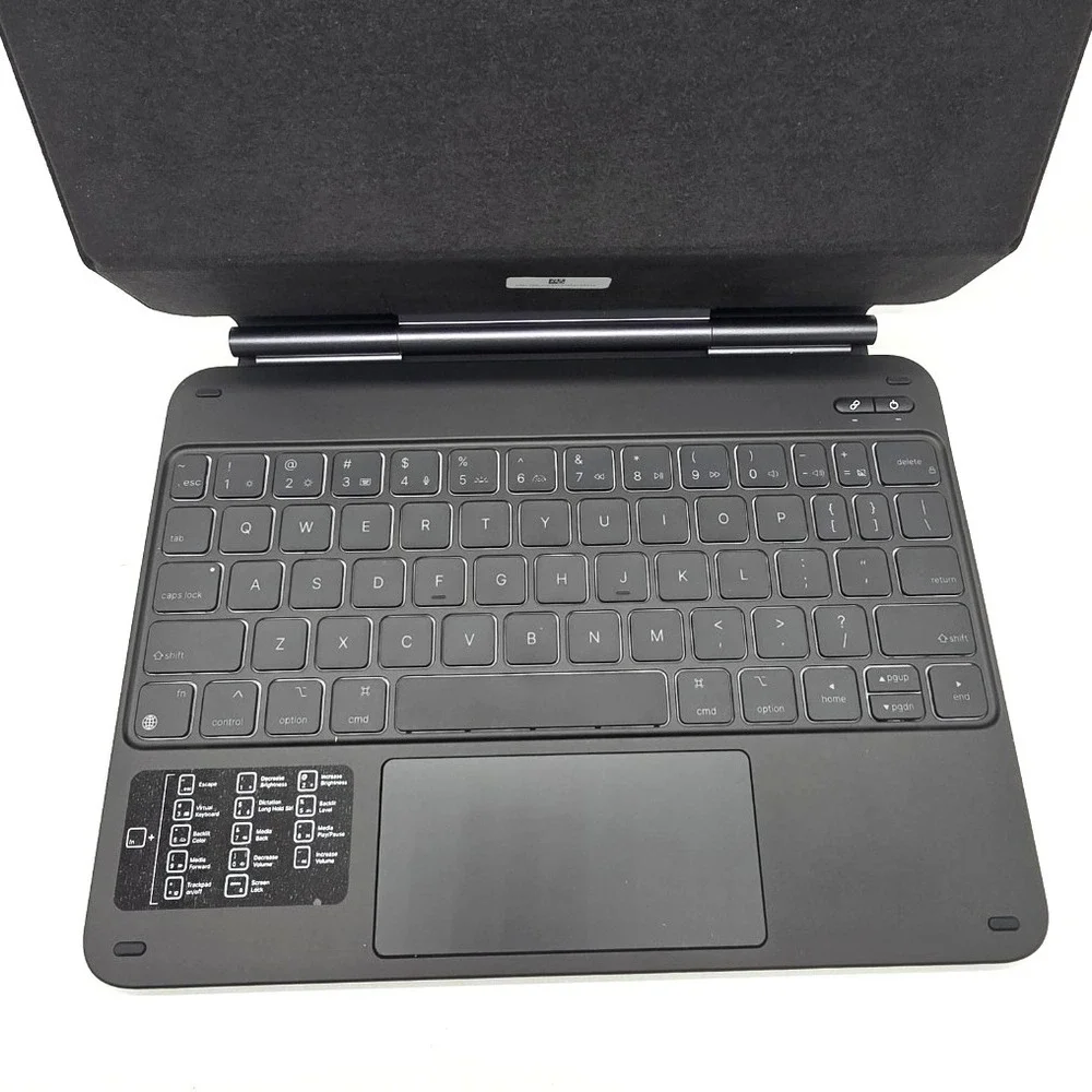 typecase iPad Air 11 Pro 11 Keyboard Case Trackpad Backlit Bluetooth Black
